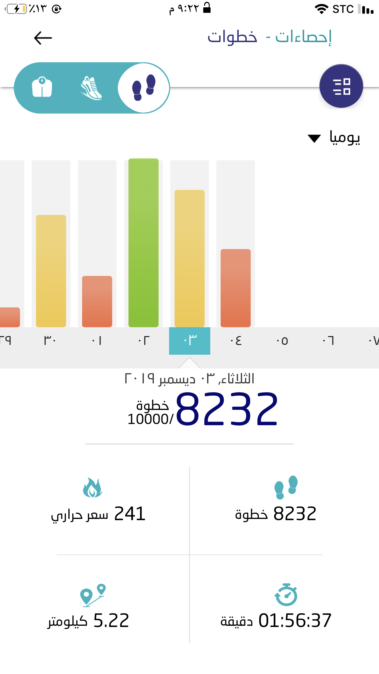 مشي يوم الثلاثاء