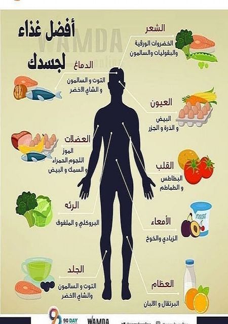 احمي اعضاء جسمك بافضل الاغذية لها