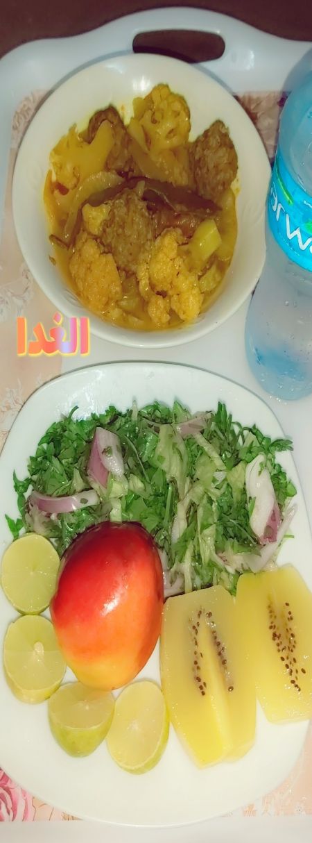الغدا مرق خضار مع كفته