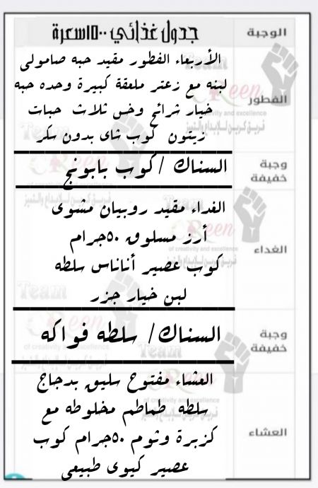 الفطور مقيد ❌السعرات418
كارب85:40
دهون9:20
برو...
