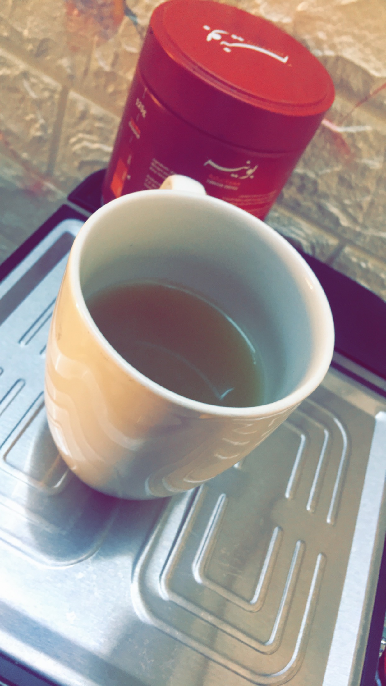 شربت قبل غداء شاي كرين رز بني مسلوق مع تونه شوي وس...