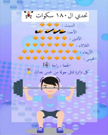 انهيت التمرين اليوم اشعر براحة للانجاز